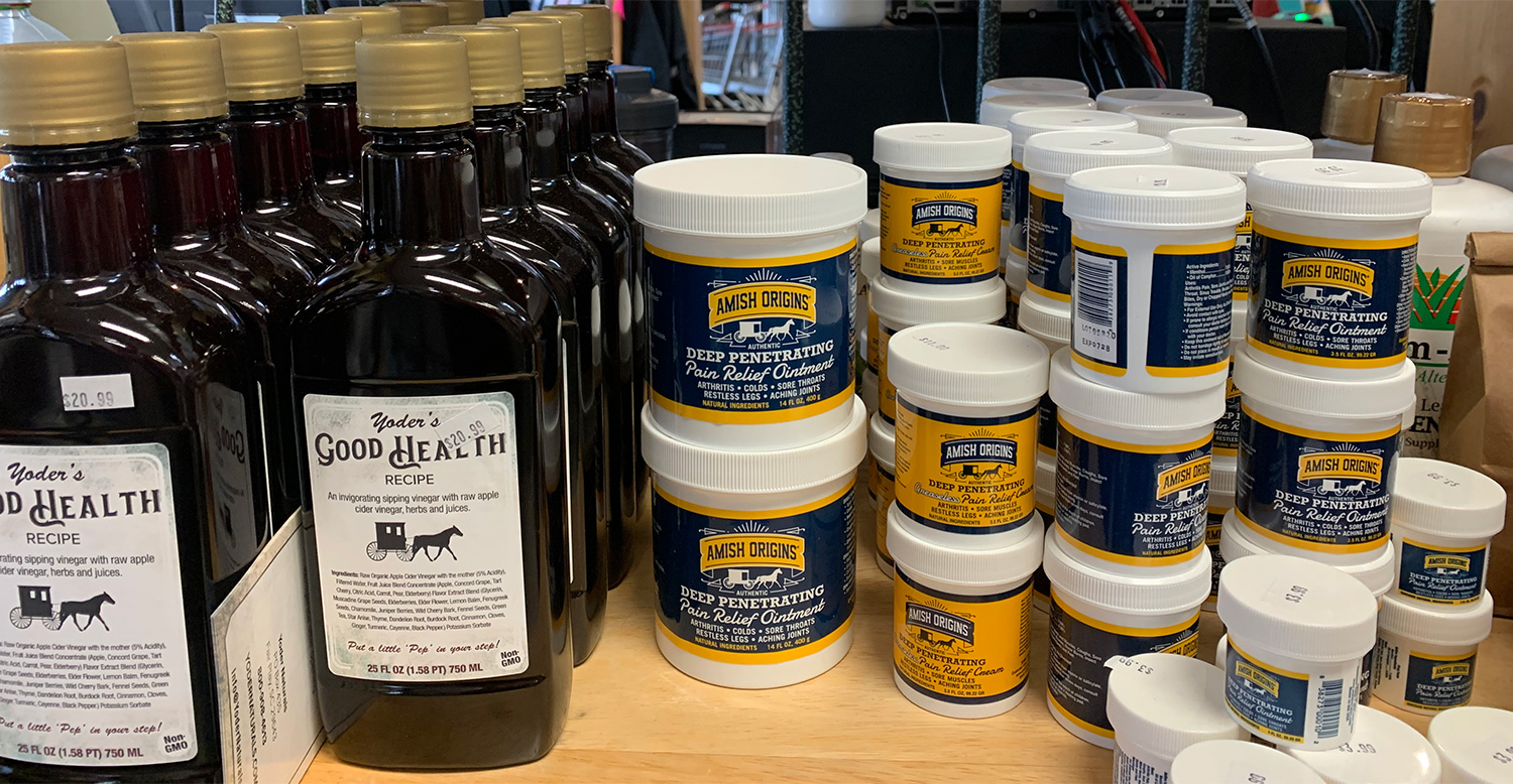 Good Health and Amish Origins products